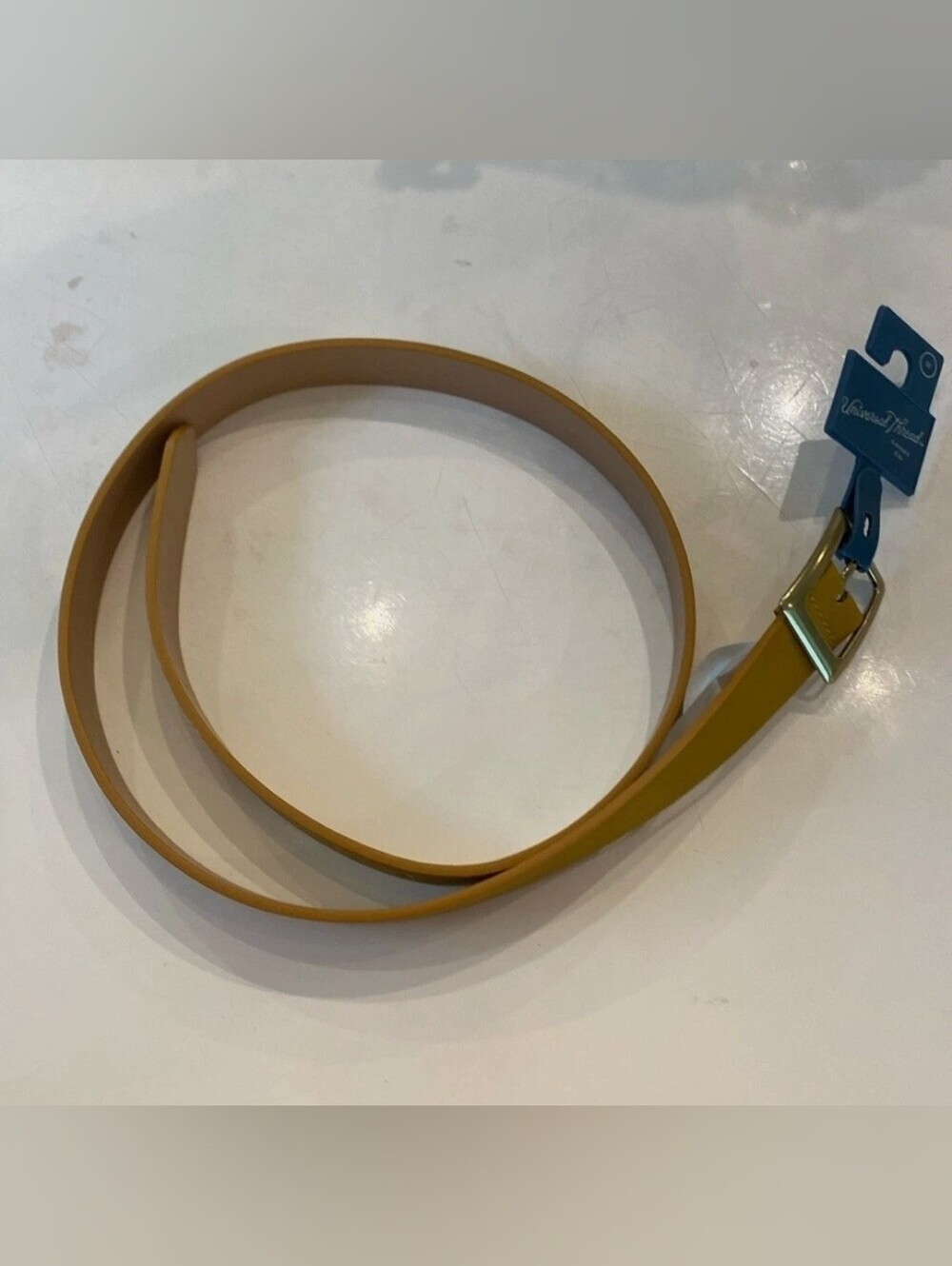 Mustard Yellow Women’s Leather Belt